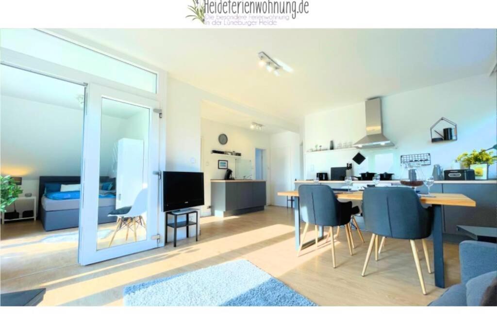 Heideferienwohnung - Die Neue Ferienwohnung Kalyves Extérieur photo