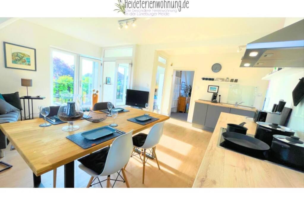 Heideferienwohnung - Die Neue Ferienwohnung Kalyves Extérieur photo