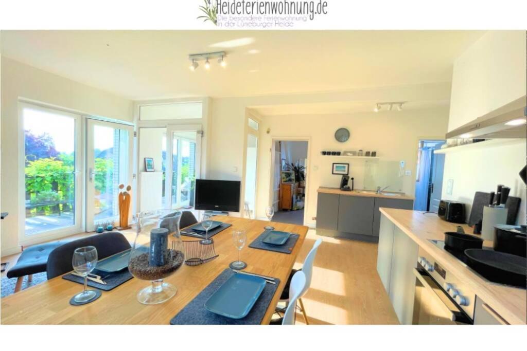 Heideferienwohnung - Die Neue Ferienwohnung Kalyves Extérieur photo